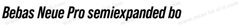 Bebas Neue Pro semiexpanded bold字体转换